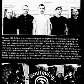 Modern Life Is War Are&nbsp;Back!