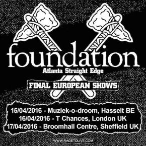 Foundation Announce Final European&nbsp;Shows